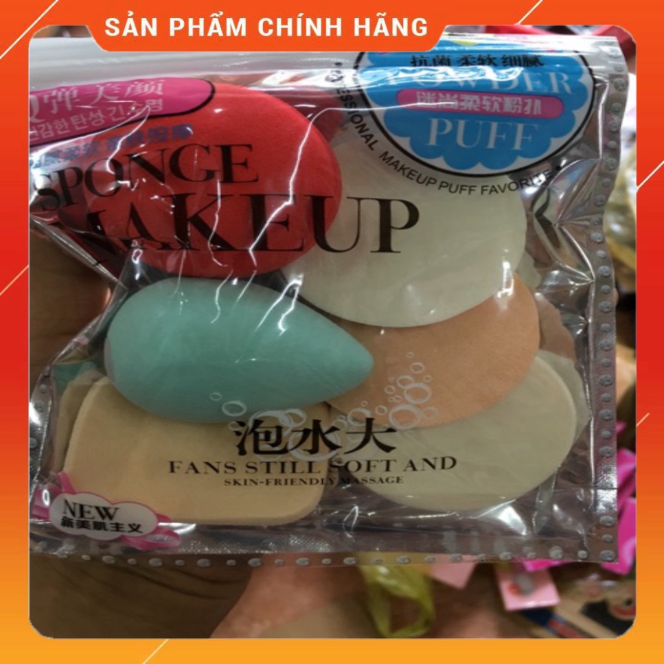 Bộ Bông 6 Miếng Makeup
