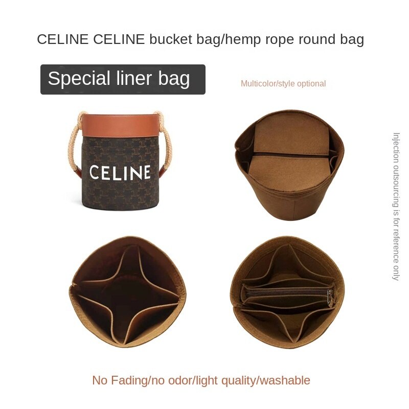 Túi Lót Bên Trong Cho Celine Celine Túi Xách Hình Trụ Dây Gai Dầu Phong Cách Mới [Hàng Có Sẵn]