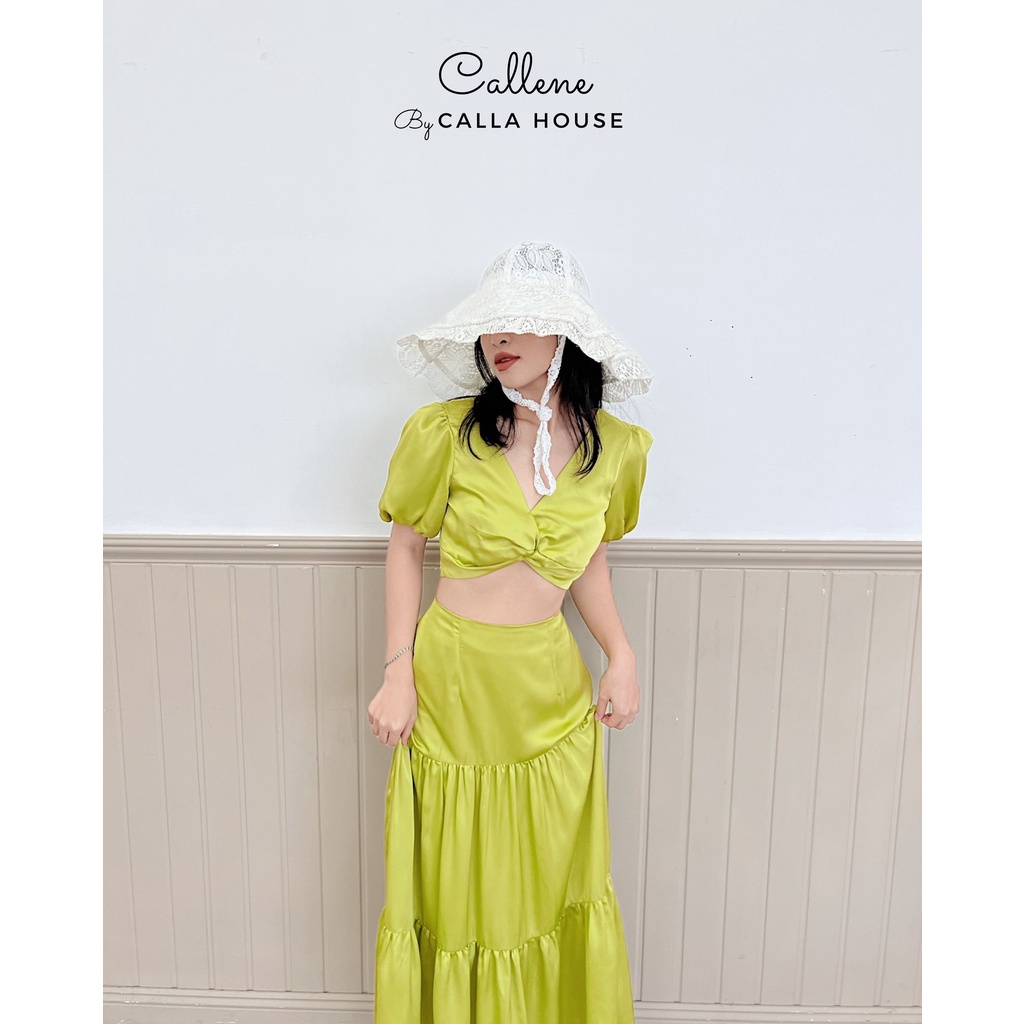 Set đồ lụa đi biển Callene (CC281)