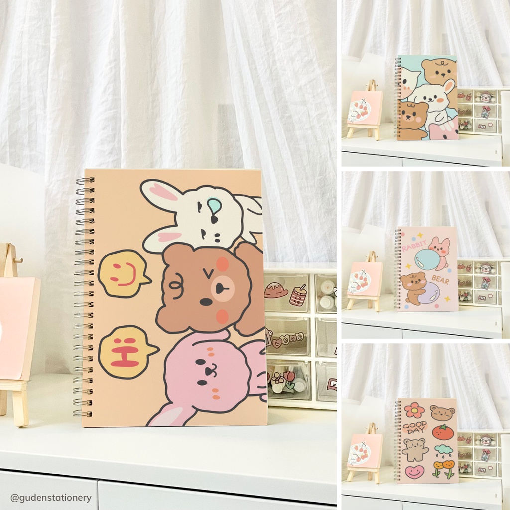 Sổ tay cỡ A5 chú gấu dễ thương 120 trang_Guden Stationery