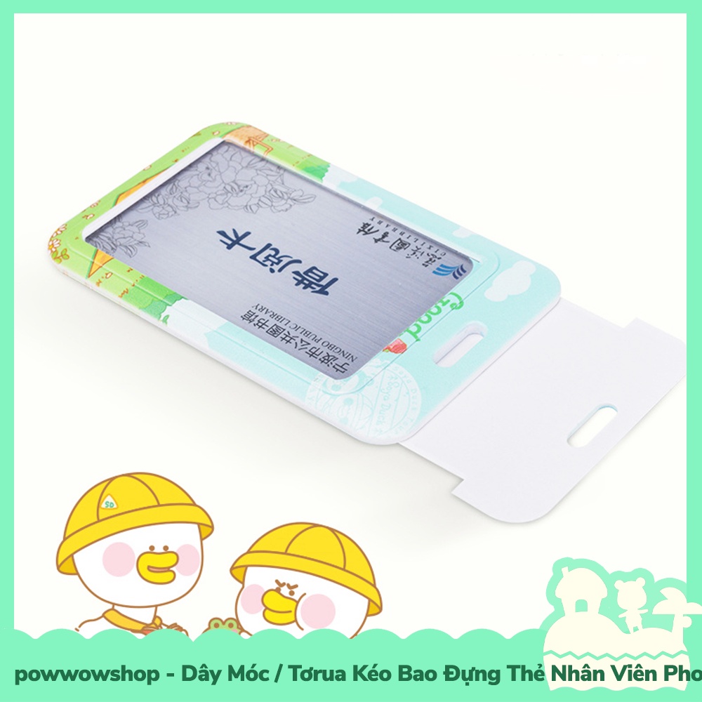 [Sẵn VN - Hỏa Tốc] Dây Móc / Dây Kéo Tơrua Bao Đựng Thẻ Nhân Viên Nhựa PC Phong Cách Vịt Nhộn Nhịp Travelling &amp; Camping