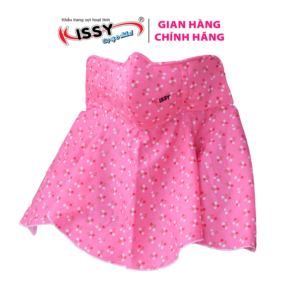 Khẩu Trang Kissy Cho Nữ Mẫu Trùm Nửa Đầu Họa Tiết Hoa - Chống Nắng Và Bụi Mịn Hiệu Quả