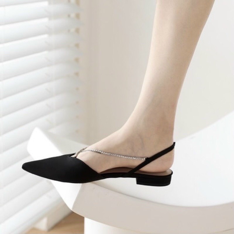 Sandal nữ gót bệt quai chéo đá nhẹ nhàng Q173 hàng chất đẹp