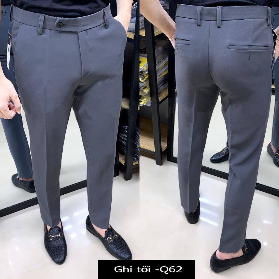 Quần Âu Nam Màu Ghi Dáng Ôm Body Hàn Quốc | BigBuy360 - bigbuy360.vn