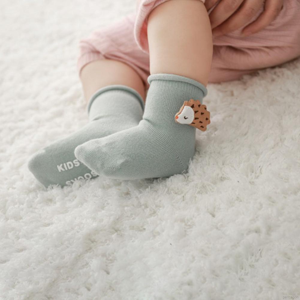 Vớ dày chống trượt in họa tiết hoạt hình dễ thương cho bé sơ sinh 0-8 tuổi