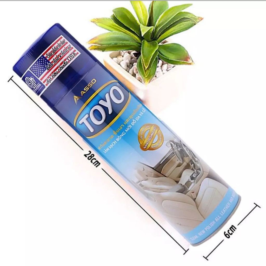 Chai xịt bóng đồ da và gỗ ASSO -Toyo
