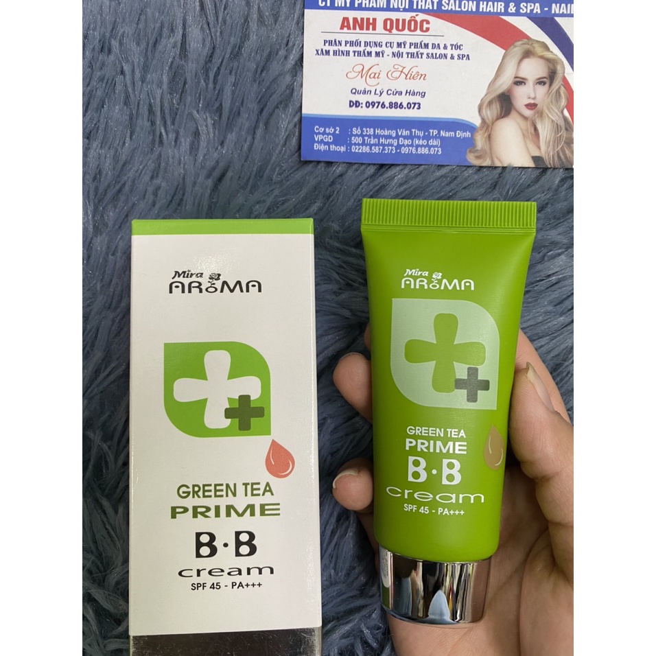KEM NỀN MIRA GREEN TEA PRIME BB CREAM TRÀ XANH 30ML