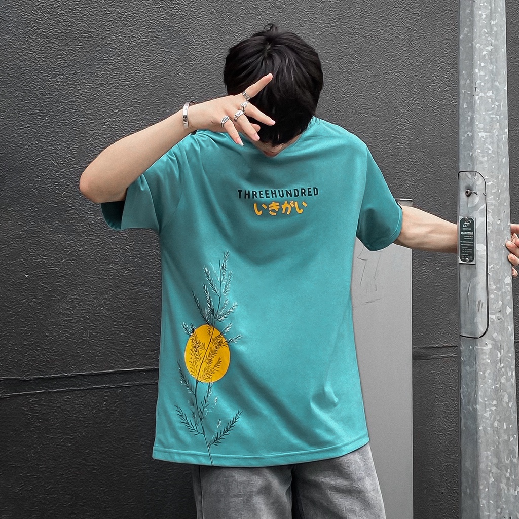 Áo Thun Con Hổ Họa Tiết Nhật Bản Xanh Lam Hình In Sắc Nét Chất Liệu 100% Cotton Form Rộng Thoải Mái Unisex Nam Nữ