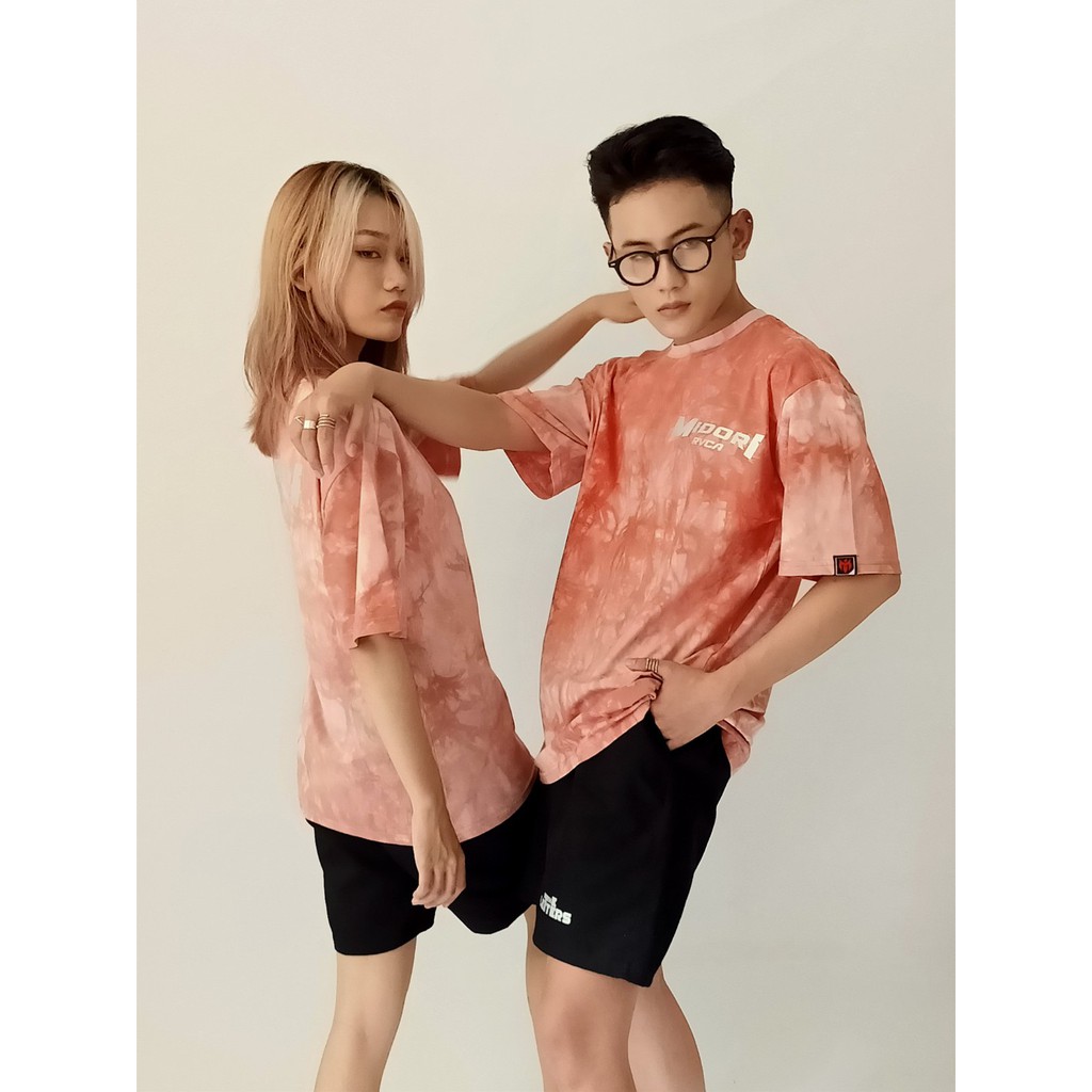 Áo thun loang màu form rộng tay lỡ nam nữ Phông tiedye Unisex phản quang Local Brand Chính Hãng Mi Midori