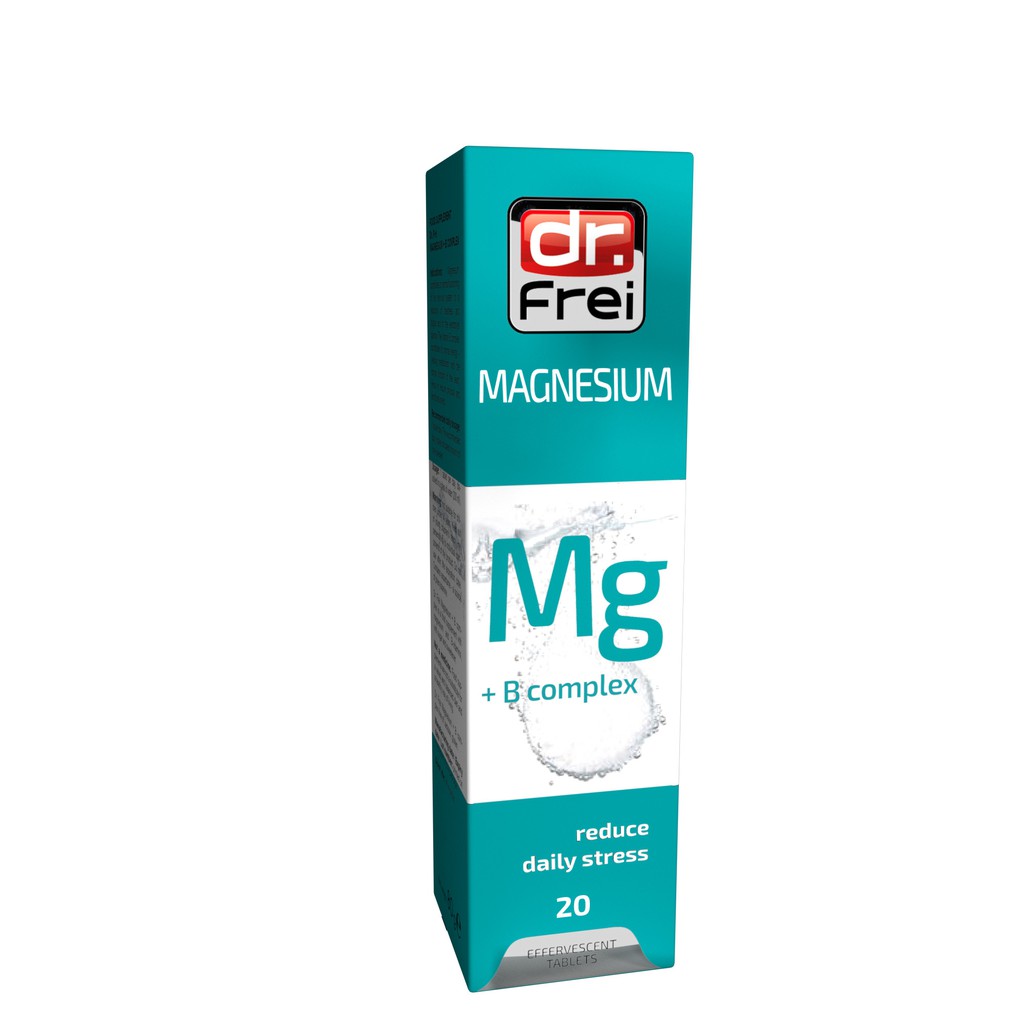 Viên Sủi Hỗ Trợ Stress Dr. Frei Magnesium + B complex (20 Viên)