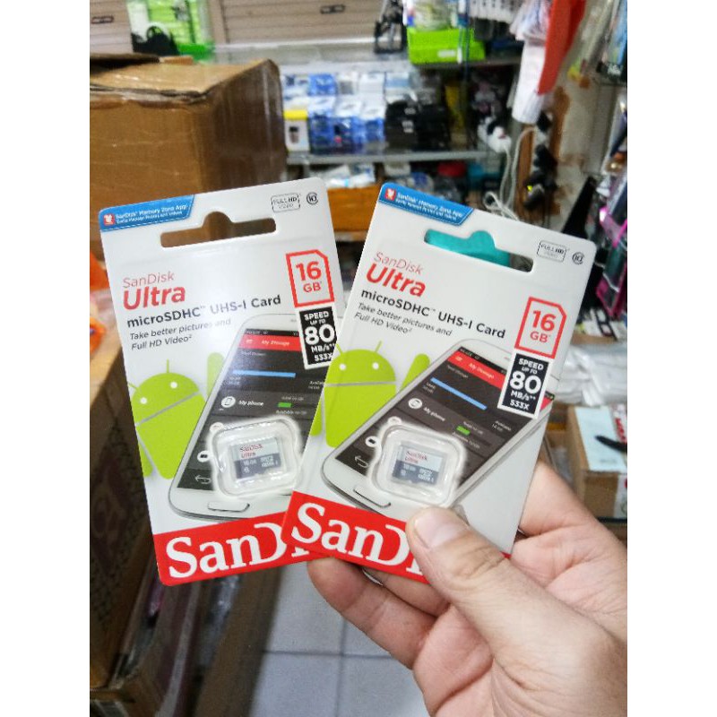Thẻ Nhớ Sd Sandisk 10 16gb Tốc Độ 80mpbs
