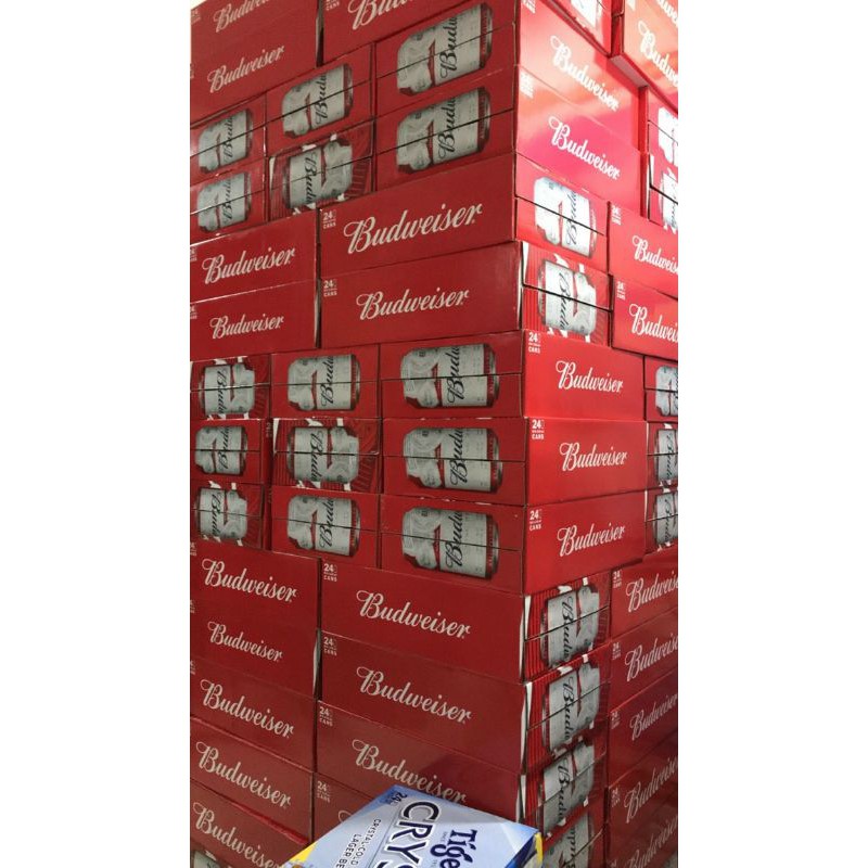 Thùng bia budweiser 24 lon 330ml