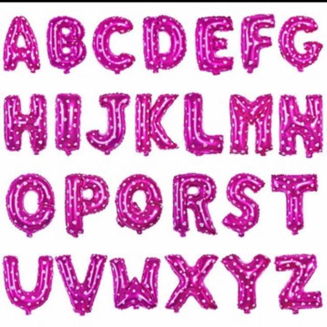 FREESHIP 99K TOÀN QUỐC_Bóng chữ cái màu hồng