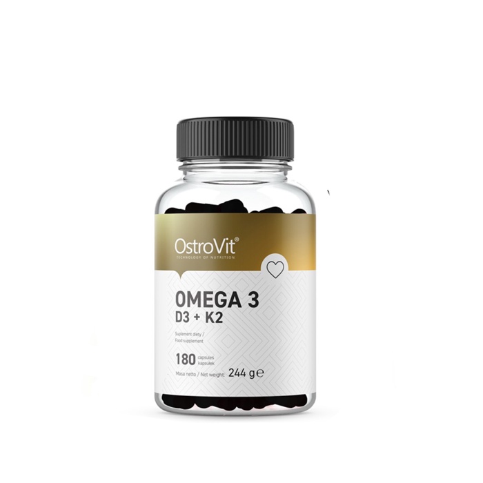Viên Dầu Cá Ostrovit Omega 3 D3 + K2 90, 180 viên - Mọi Dưỡng Chất Cho 1 Cơ Thể Khỏe Mạnh