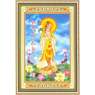 Tranh Đính Đá ABC 3D Nam Mô Đại Thế Chí Bồ Tát 63082 (KHÁCH TỰ ĐÍNH) KT:50X74CM
