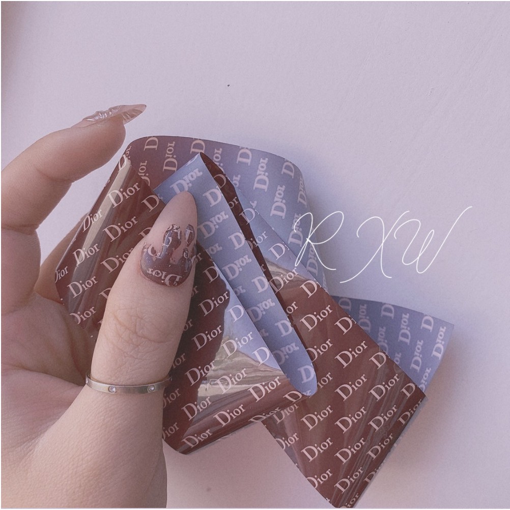 Foil Logo Thương Hiệu Trang Trí Móng Hộp 10 Ô HOT