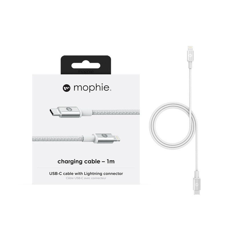 Cáp USB-C To Light.ning Mophie Power Delivery Dài 1M - Hàng Chính Hãng