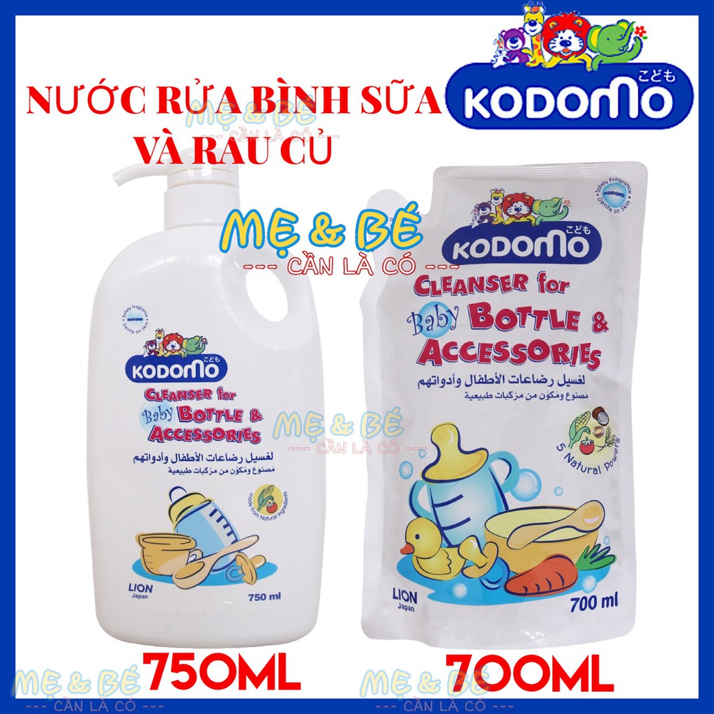 NƯỚC RỬA BÌNH SỮA KODOMO THÁI LAN