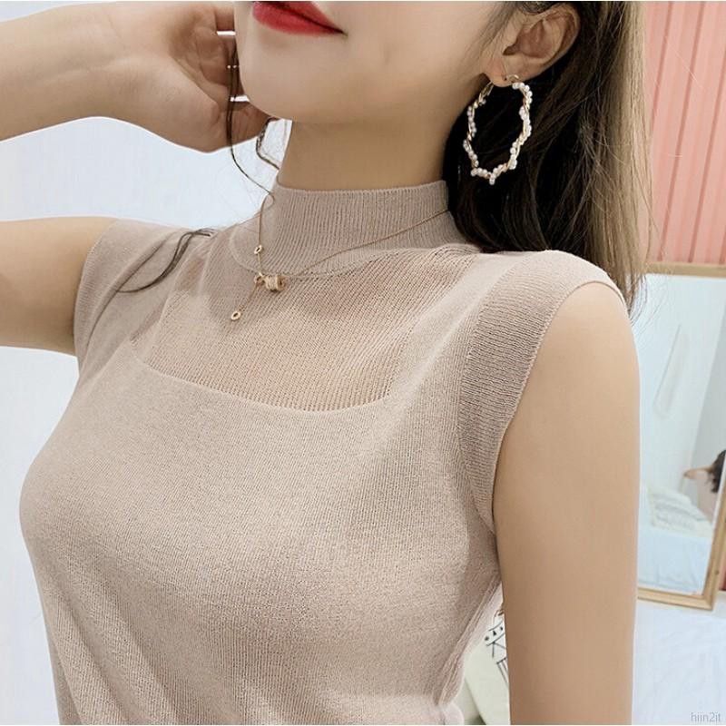 Đầm nữ không tay kiểu dáng vintage thời trang quyến rũ