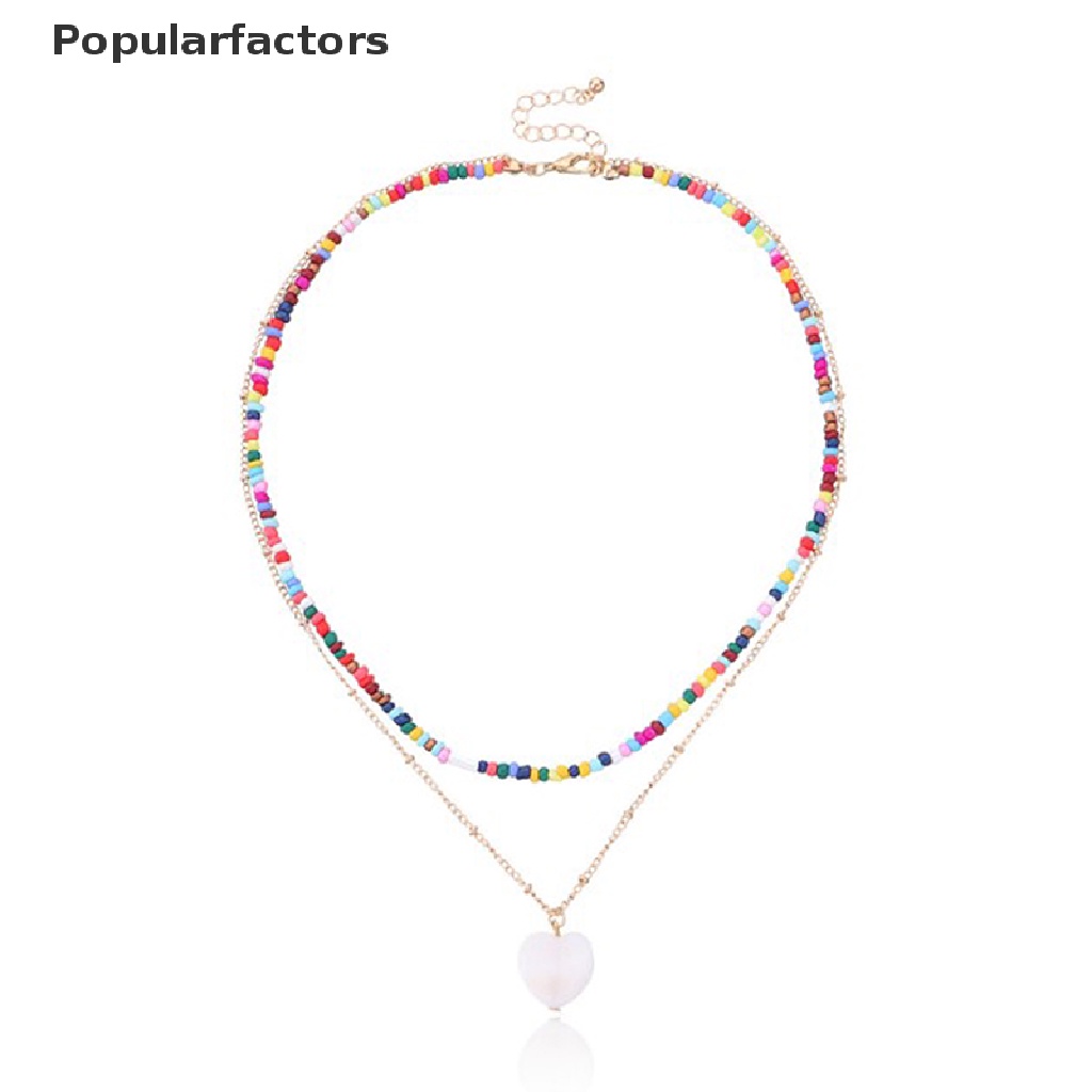 (Bán Chạy) Vòng cổ Chuỗi Hạt Nhiều Màu Phong Cách Bohemian Cho Nữ (Hàng Có Sẵn)