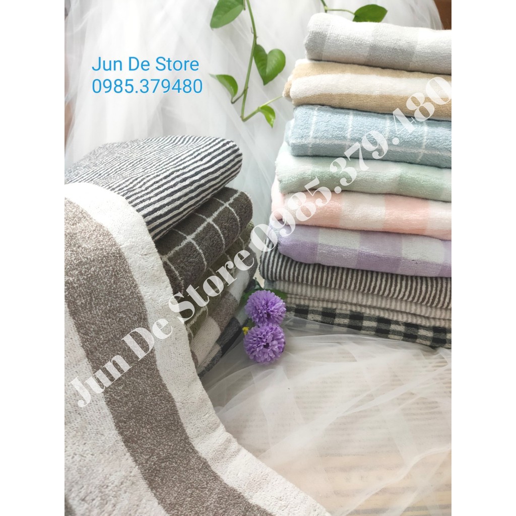 Khăn tắm Muji xuất Nhật 70x140 (380g) ♥️ Khăn tắm rộng, dài, đẹp. Màu sắc hài hòa với thiên nhiên.