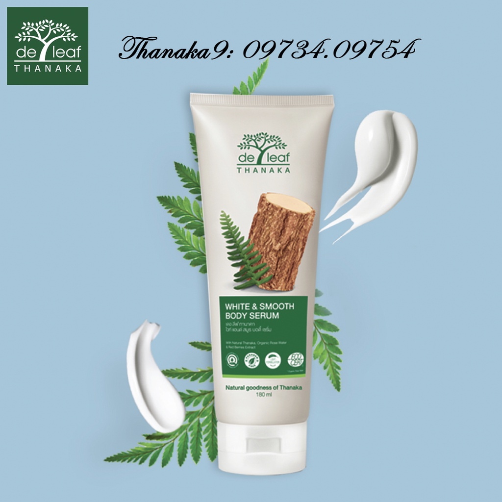 Serum dưỡng trắng và mịn da Deleaf Thanaka