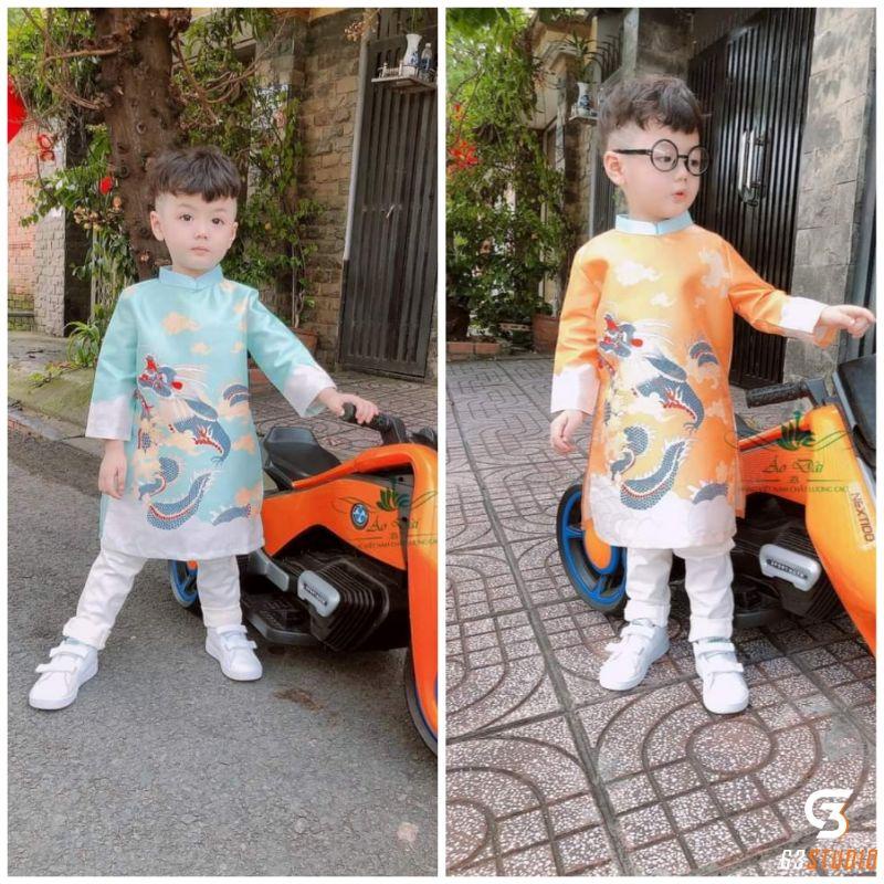 Áo dài đẹp xinh xắn cho bé trai 🍒FREESHIP🍒Áo dài tết