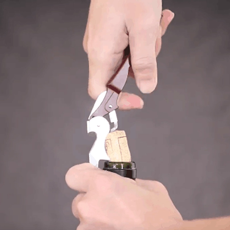 Dụng Cụ Mở Nắp Chai Rượu Đa Năng Bằng Thép Không Gỉ