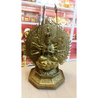 Tượng Phật bà thiên thủ thiên nhãn cao 25cm