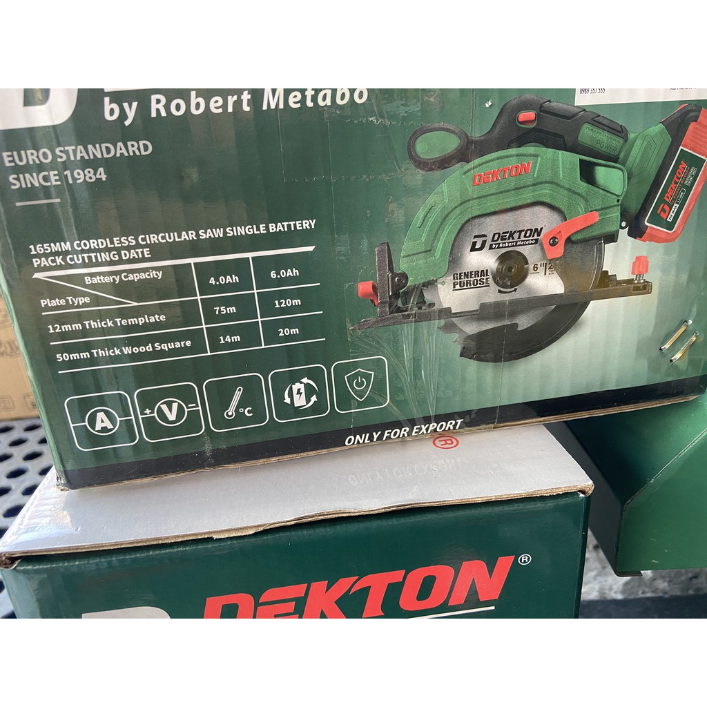 Máy Cưa Gỗ Dekton 165mm / Motor Brushless / DK-CS2140MKT / Dùng Chân Pin Phổ Thông Makita