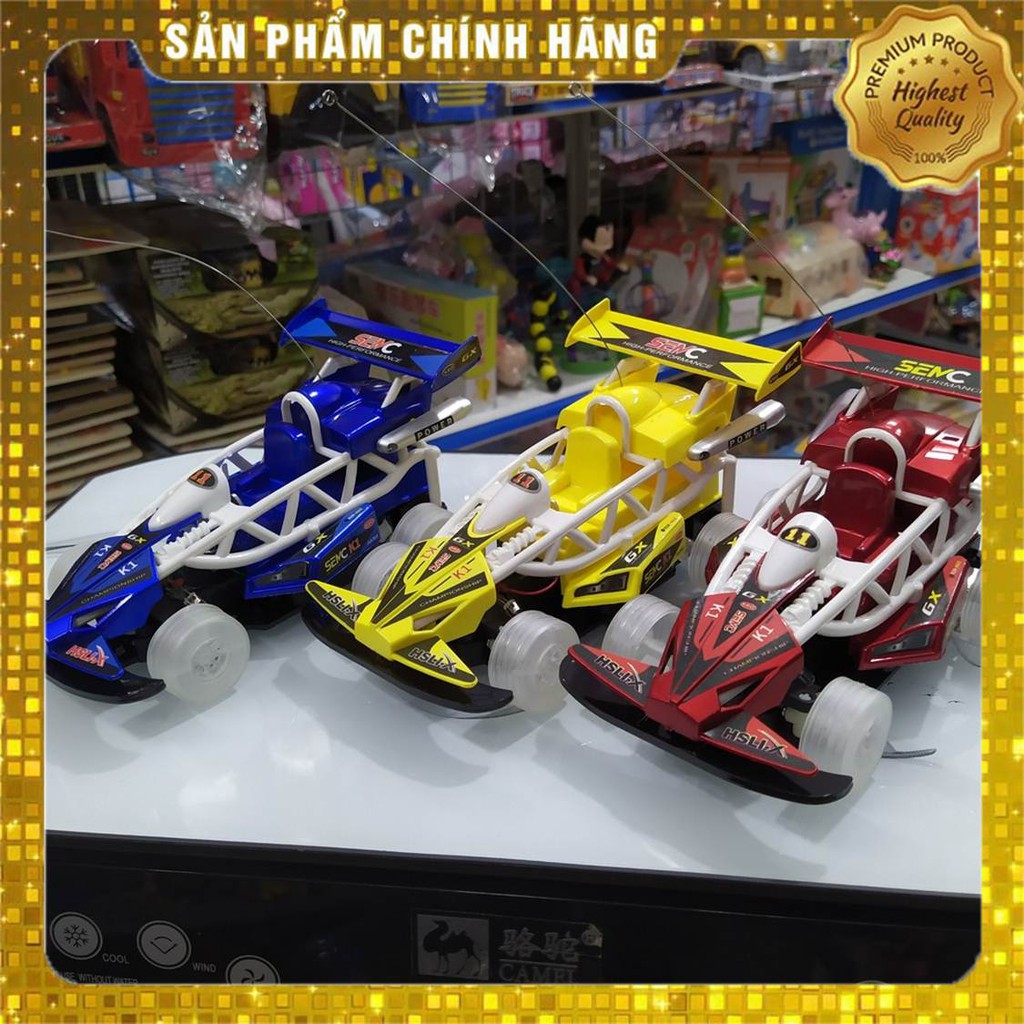 Xe Đua Tốc Độ GO CILERITY - Hộp xe đua Điều Khiển Từ Xa Long Thuy Toys, Bánh có đèn phát sáng