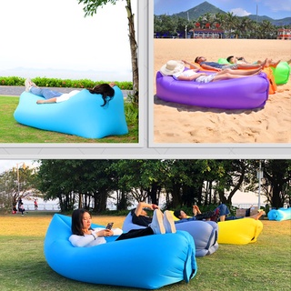 Ghế hơi du lịch không cần bơm, sofa văn phòng, đệm hơi du lịch, phượt, dã ngoại túi gió