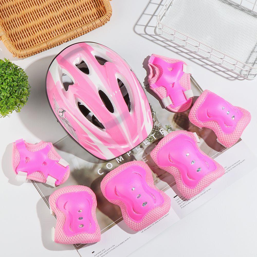 SUENIN Set 7 Miếng Đệm Bảo Vệ Đầu Gối Và Khuỷu Tay Khi Đi Xe Đạp Cho Bé Sự Bảo Vệ