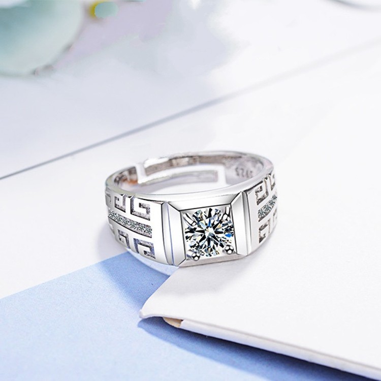 Nhẫn nam thời trang bạc Ý S925 - N66