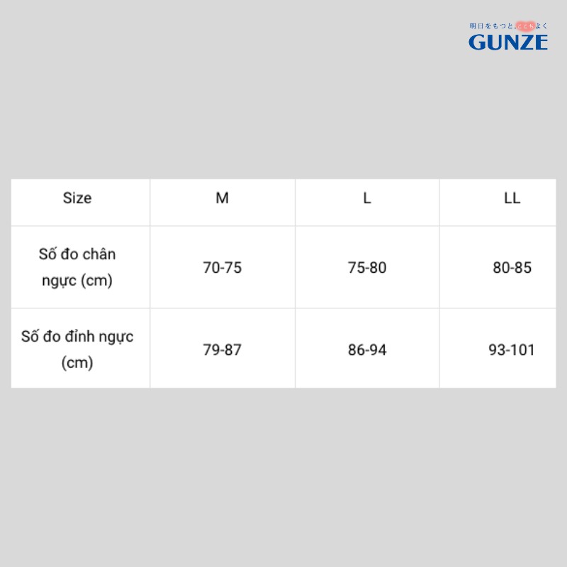 Áo Bratop hai dây Fitte Kireilabo Gunze KB3057 - 2500