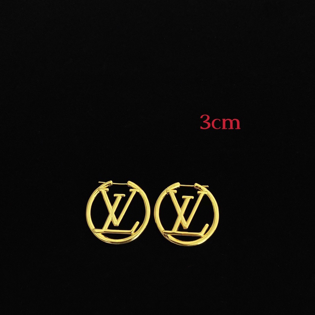 Bông Tai Louis Vuitton Chữ Thời Trang Thanh Lịch