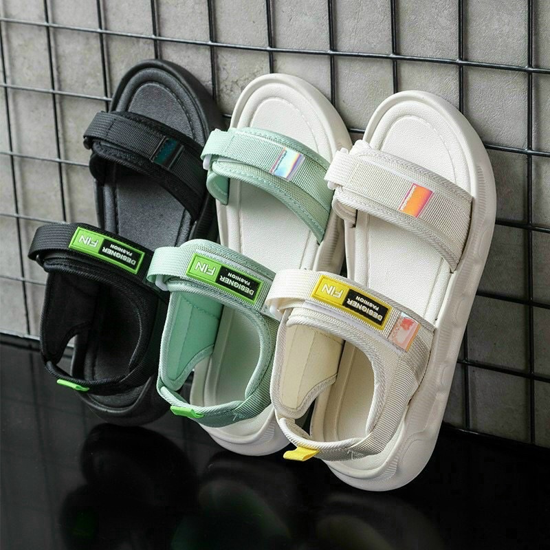 Sandal nữ, dép quai hậu đi học đi làm sẵn 3 màu đen, trắng, xanh