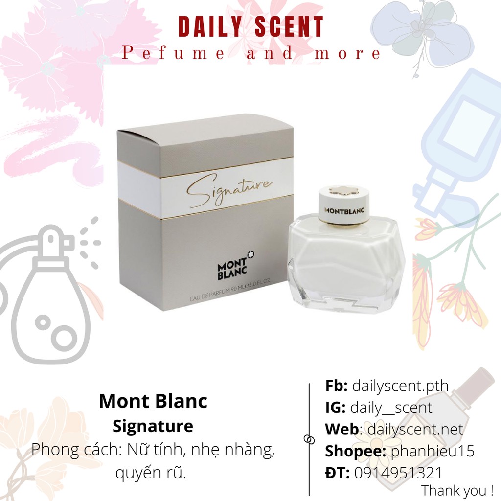 Nước hoa nữ Montblanc Signature eau de parfum 90ml