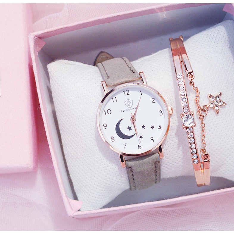 (Ko tặng lắc) Đồng hồ thời trang nữ FASHION WATCH W123 dây da lộn | BigBuy360 - bigbuy360.vn