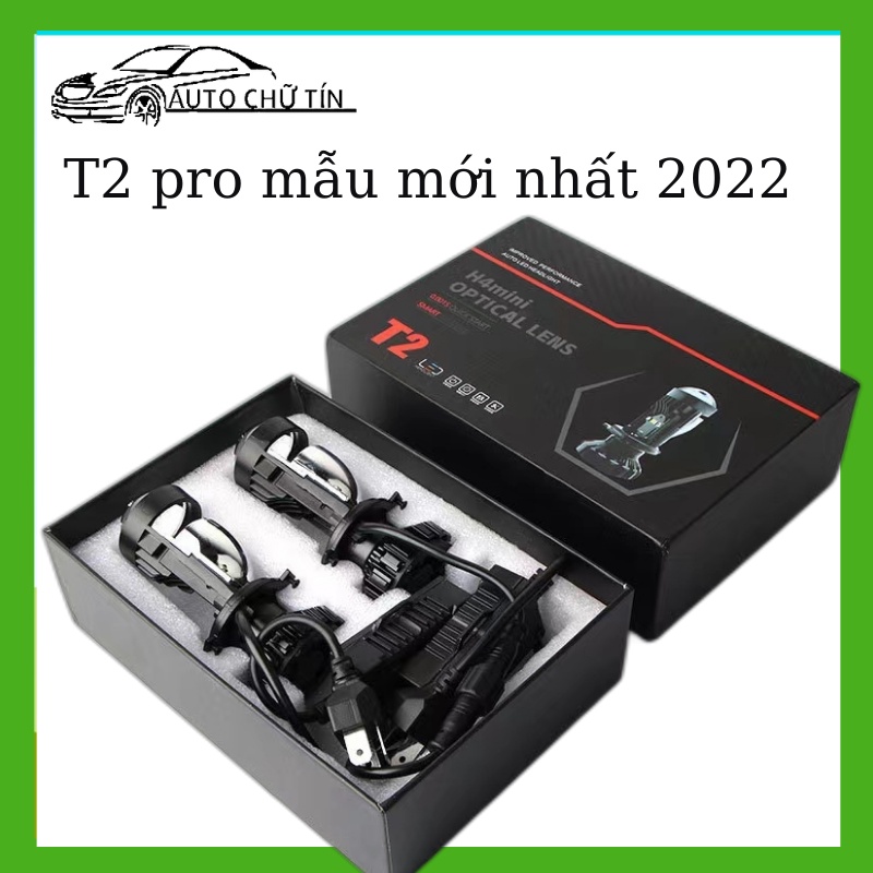 [Loại 1] Đèn led bi cầu mini T2 chân H4 12V-24V tăng sáng cho ôtô, xe máy,bản caocấpnhất trong phânkhúc ledbimini