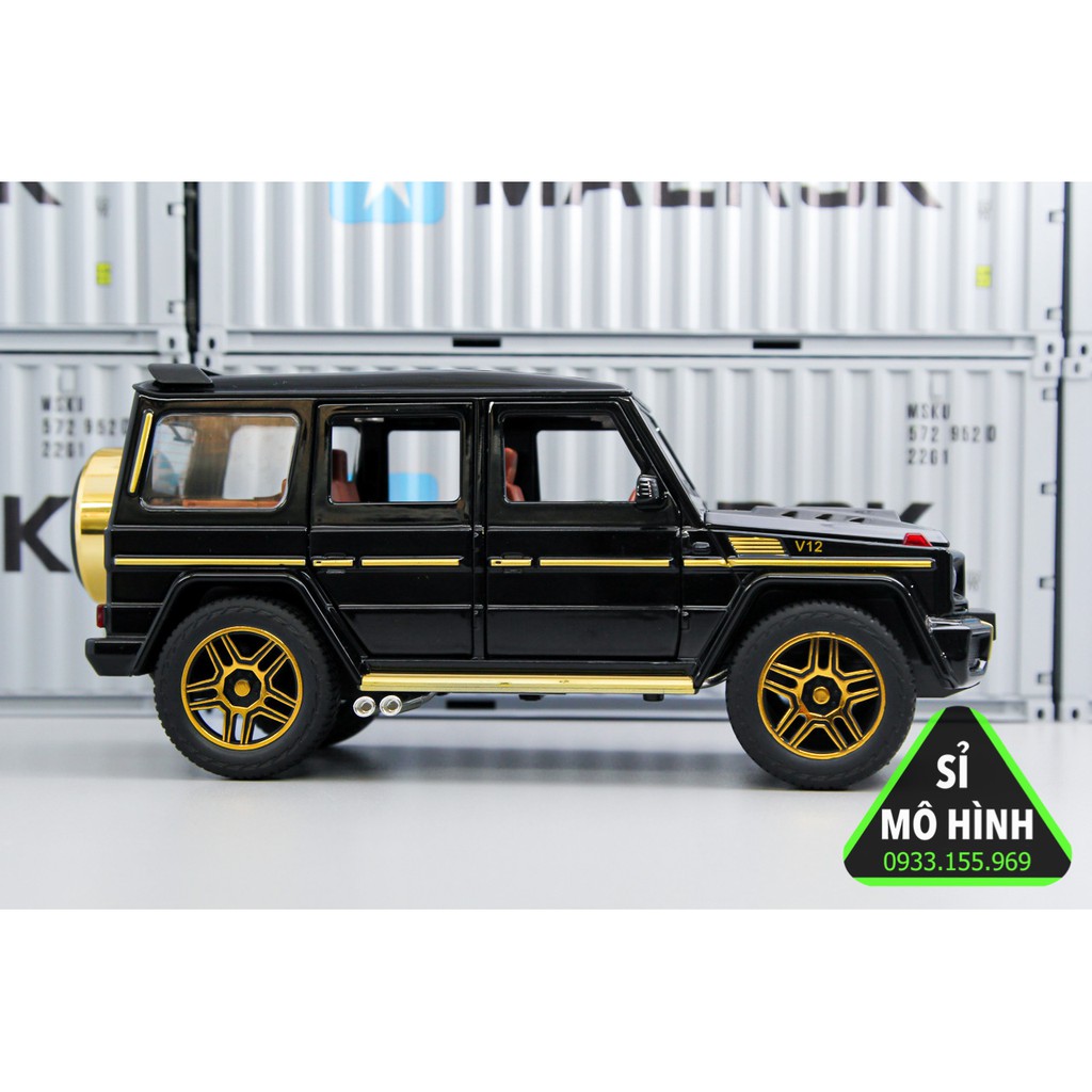 [ Sỉ Mô Hình ] Mô hình xe SUV Mercedes G63 G Klessa mở hết cửa 1:24 Đen