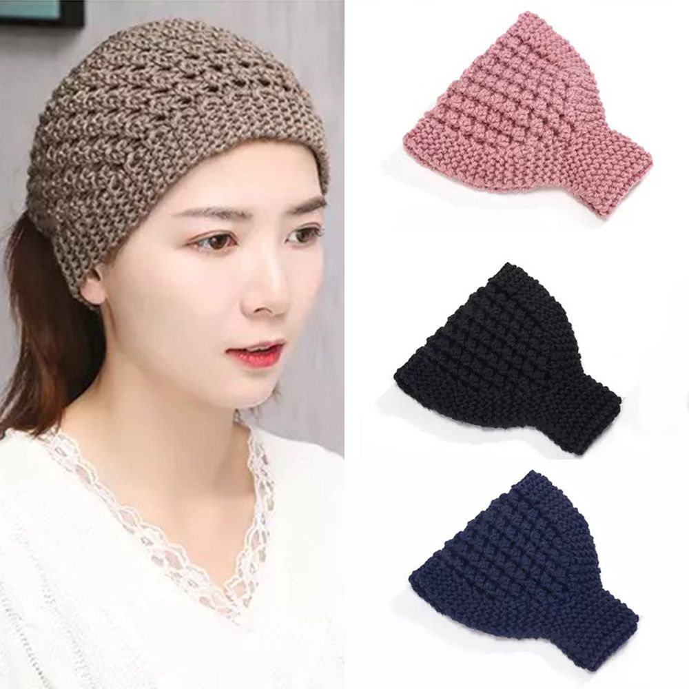 Băng Đô Len Ấm Áp Xinh Xắn Dành Cho Nữ