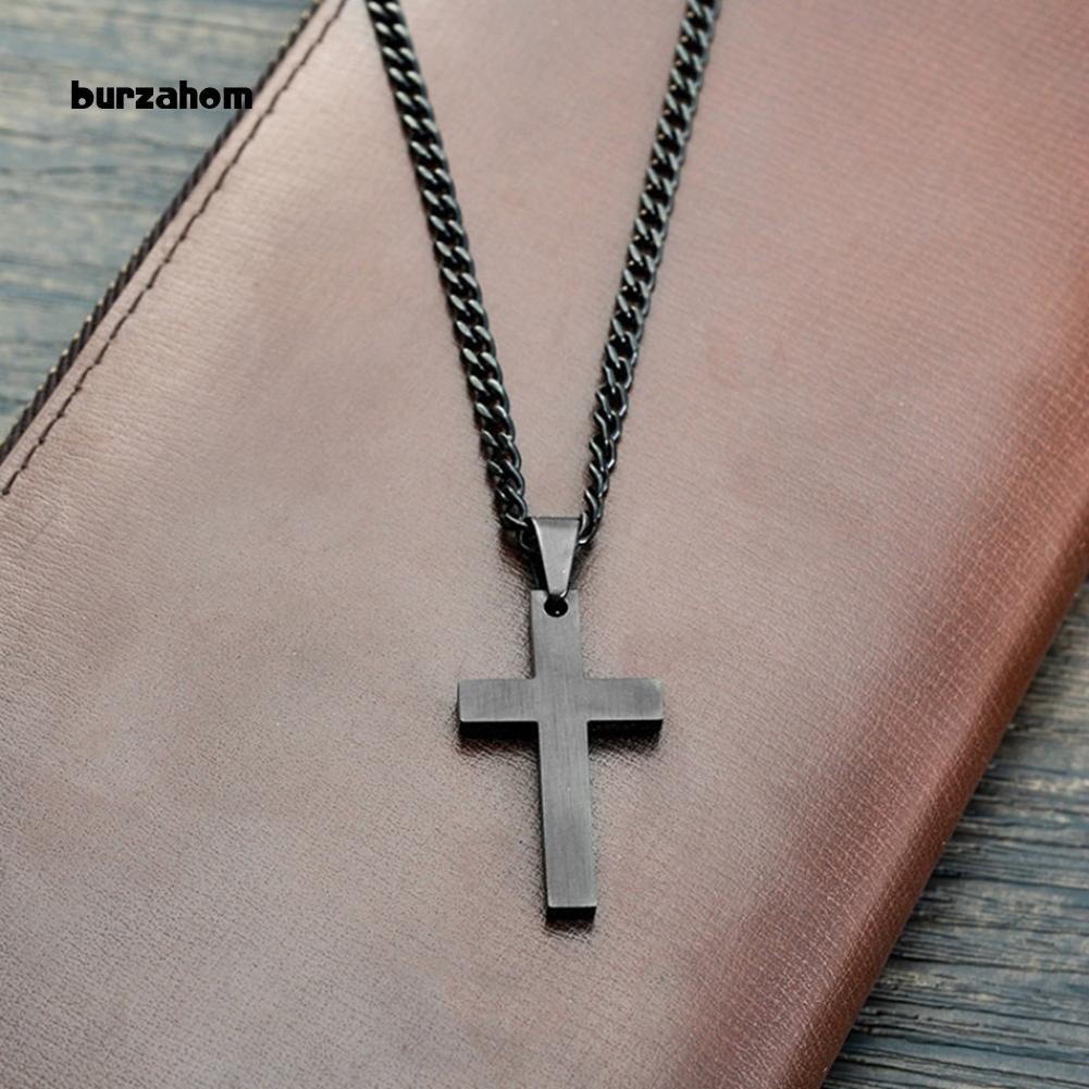 Vòng cổ Mặt Thánh Giá Bằng Thép Không Gỉ Cho Nam Và Nữ