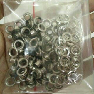 100 cặp khoen không sét (mắt cáo&) 6mm