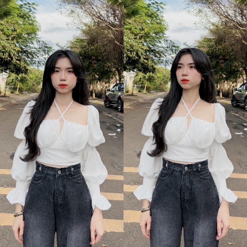 ÁO CROP-QUẦN SUÔNG