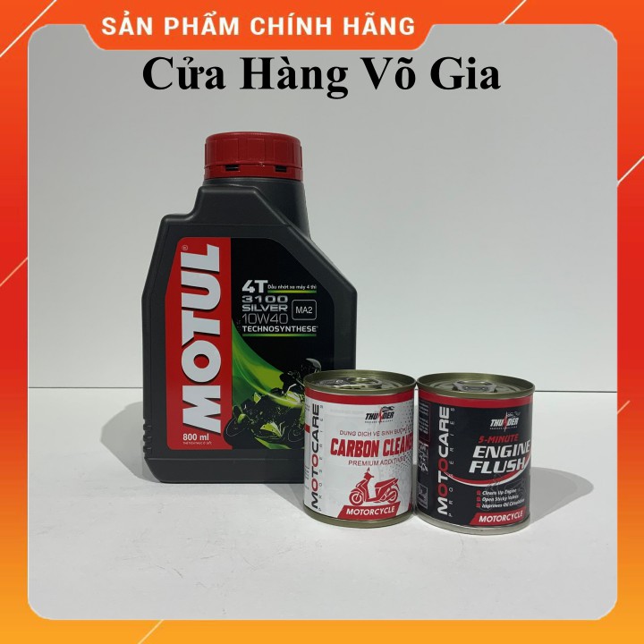 [Mã LIFEAUMAY giảm 10% tối đa 30k đơn 150k] Motul Silver 3100 10W40 800ml - Nhớt xe máy số cao cấp