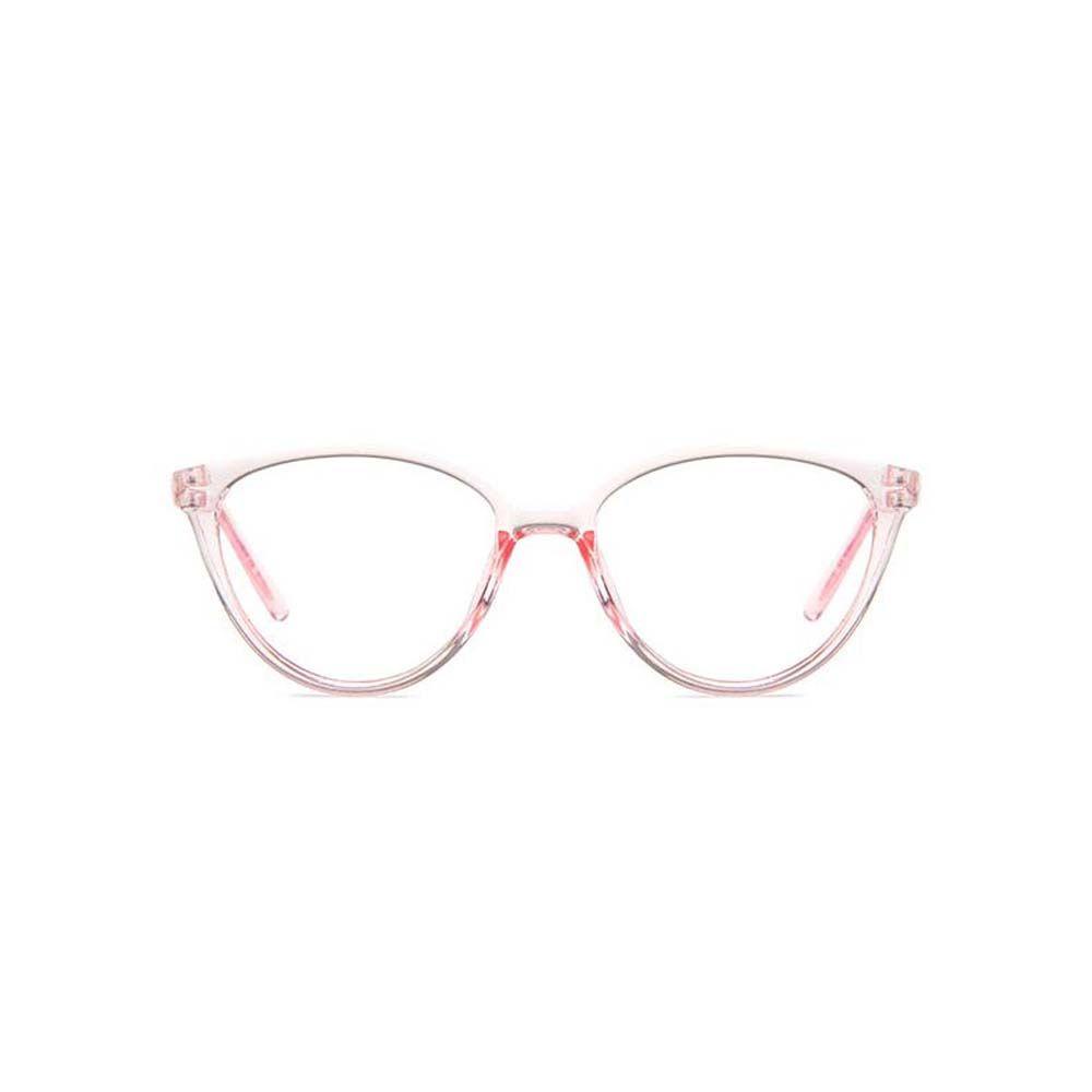Mắt Kính Gọng Mắt Mèo Tròng Vuông Màu Xám Trong Suốt Thời Trang Cho Nữ MXMUSTY