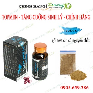 TOP MEN - Viên Uống Hỗ Trợ Tăng Cường Sinh Lý Nam HỘP 30 VIÊN [CHÍNH HÃNG]