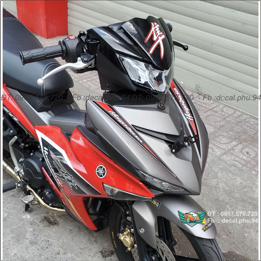 Tem Rời Exciter 150 Hayabusa đỏ đen ,(J)