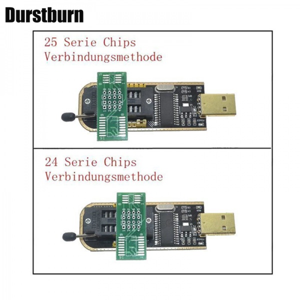 Mô Đun BIOS USB Lập Trình Ch341A 24 25 Series EEPROM + Kẹp SOIC8 SOP8 EEPROM 93CXX / 25CXX / 24CXX